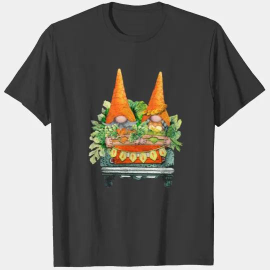 Christmas Gnomes Carrot Truck Gnomes T-shirt