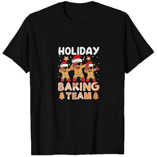 Holiday Baking Team Dabbing Gingerbread Cookie T-shirt