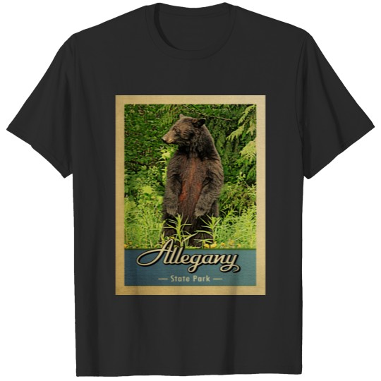 Discover Allegany State Park Vintage Bear T-shirt