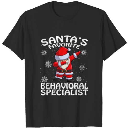 Discover Xmas Dabbing Santa's Favorite Zoologist Christmas T-shirt
