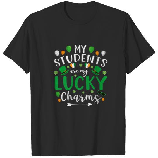 Discover My Students Are My Lucky Charms Teacher St. Patric T-shirt