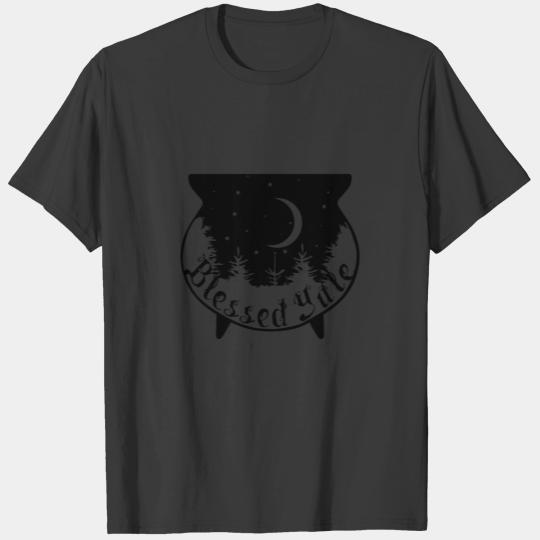 Witchy Night Forest Cauldron Yule Winter Solstice T-shirt
