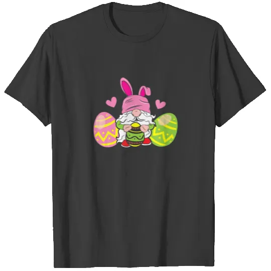 Funny Easter Day Bunny Gnomes Mom Grandma Wo T-shirt