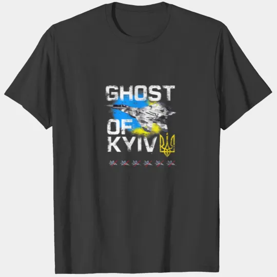 GHOST OF KYIV Ukraine Fighter Jet T-shirt