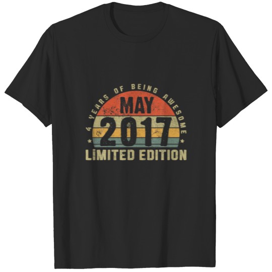 Discover May 2017 Limited Edition Outfit Retro 4Th Bday Gif T-shirt