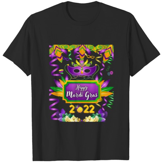 Discover Mardi Gras 2022 Mardi Gras Mask 2022 Tuesday, Marc T-shirt