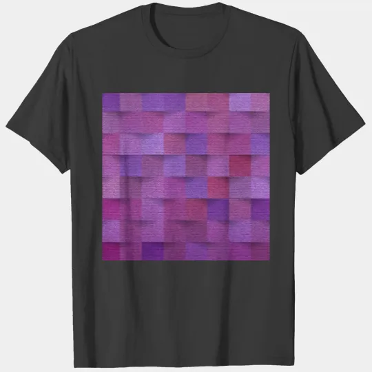 Burlap pattern,multi pink shades, retro pattern, v T-shirt