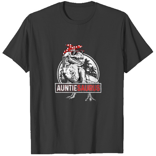 Discover Mother's Day Auntiesaurus T Rex Dinosaur Funny Aun T-shirt