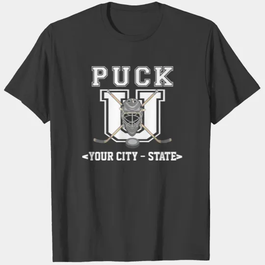 Personalized Funny Hockey Puck T-shirt