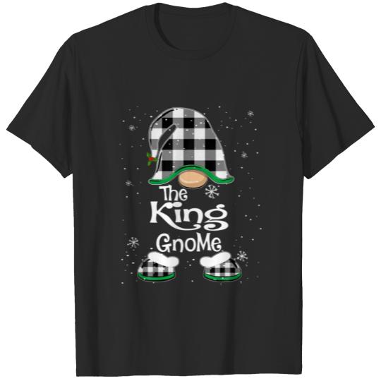 Discover King Gnome Buffalo Plaid Matching Family Christmas T-shirt