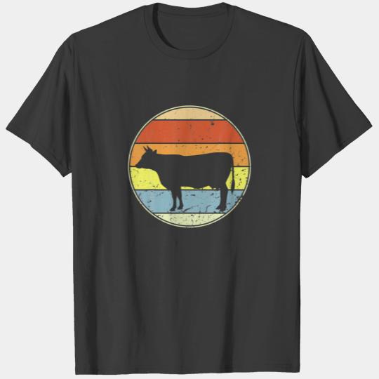 Cow Farm Animal Retro Vintage T-shirt