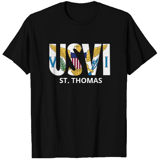 USVI US Virgin Islands Flag St. Thomas Caribbean T-shirt