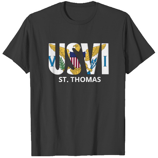 USVI US Virgin Islands Flag St. Thomas Caribbean T-shirt