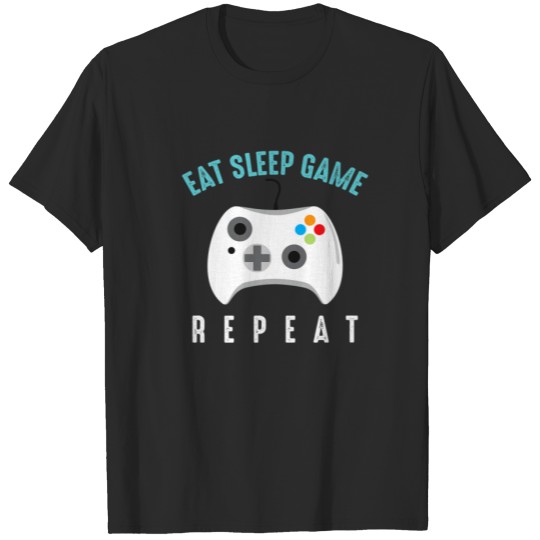 Discover Eat Sleep Game Repeat | Role-Playing Anime Gamers T-shirt