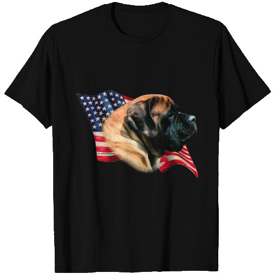 Mastiff (apricot) Flag T-shirt