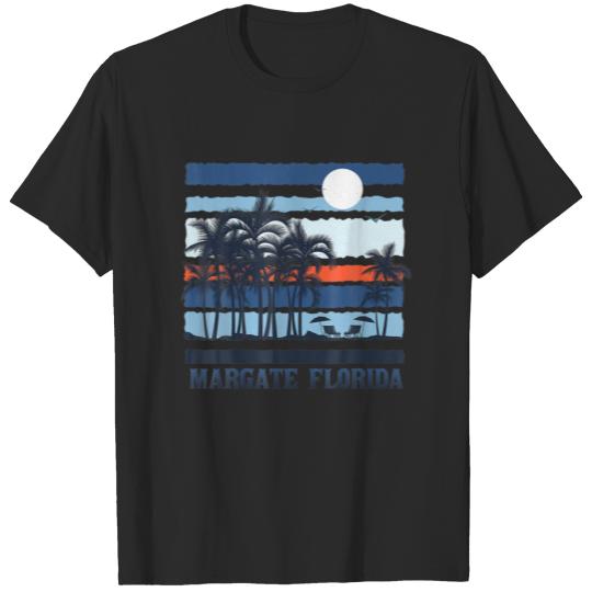Discover Vintage Margate Florida Summer Travel 80S Beach So T-shirt