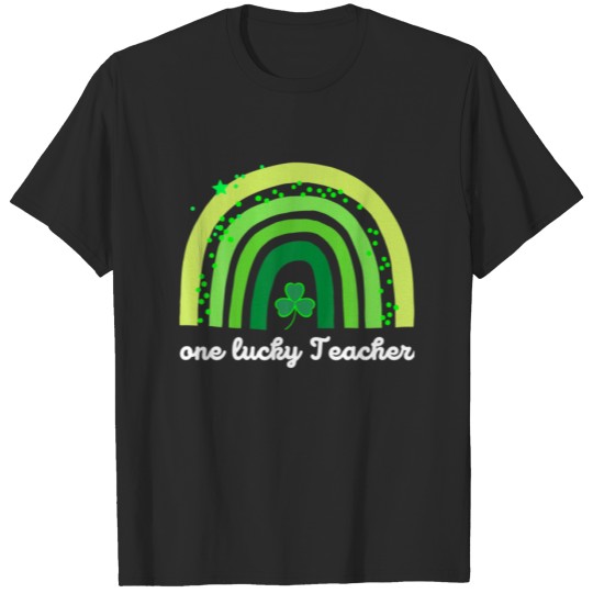 Discover One Lucky Teacher St Patricks Day Shamrock Kinderg T-shirt