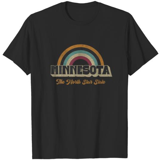 Vintage Minnesota 70S 80S 90S Retro Lover Slogan D T-shirt