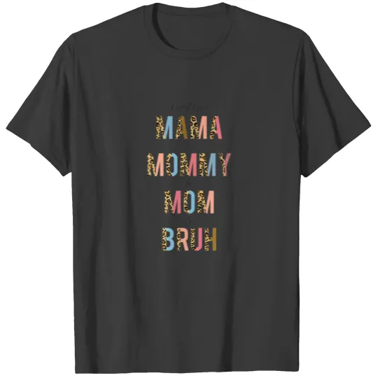 Mama Mommy Mom Bruh Mommy And Me Leopard Print Mot T-shirt