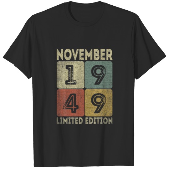 Discover November 1949 Limited Edition Outfit Retro 72Nd Bd T-shirt