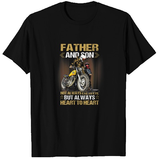 Father And Son Not Always Eye To Eye Motorcycle Bi T-shirt