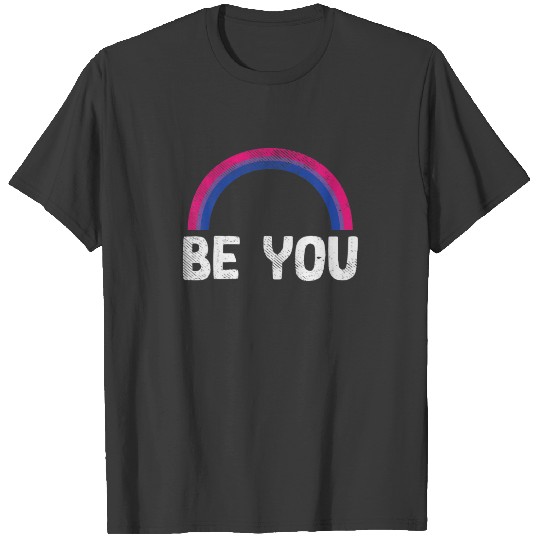 You Be Rainbow Bisexual Pride Vintage Bi Flag LGBT T-shirt