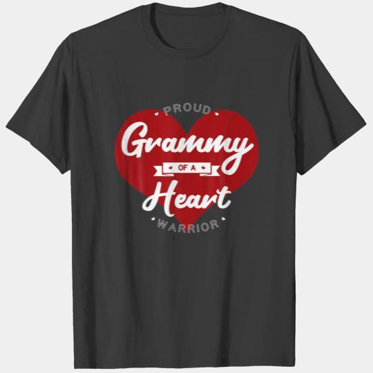 Proud Grammy Of A Heart Warrior CHD Surgery Transp T-shirt
