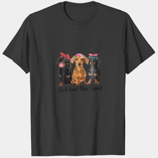 Dachshund Mom Squad Dachshund Lovers Gift Funny T-shirt