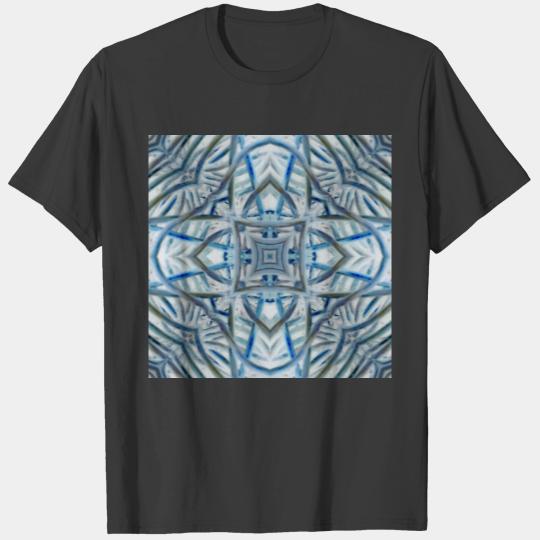 Winter Blue Crystal Pattern T-shirt