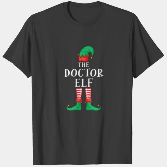 The Doctor Elf Matching Family Group Christmas Paj T-shirt