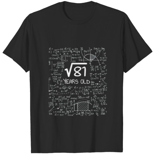 Discover Kids Square Root Of 81: 9 Years Old - 9Th Birthday T-shirt
