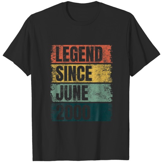 Discover 21St Birthday Graphic Age 21 Years Legend Since Ju T-shirt