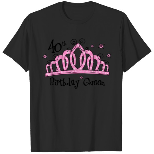 Tiara 40th Birthday Queen LT T-shirt