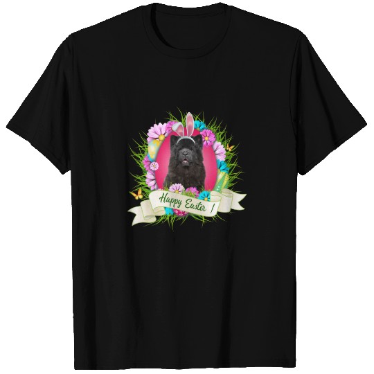 Happy Easter Chow Chow Wearing Bunny Ear Eggs Cool T-shirt