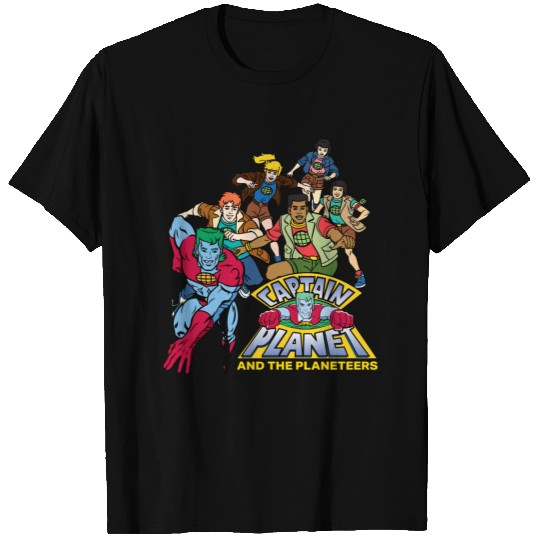 Captain Planet & the Planeteers Group Logo Graphic T-shirt