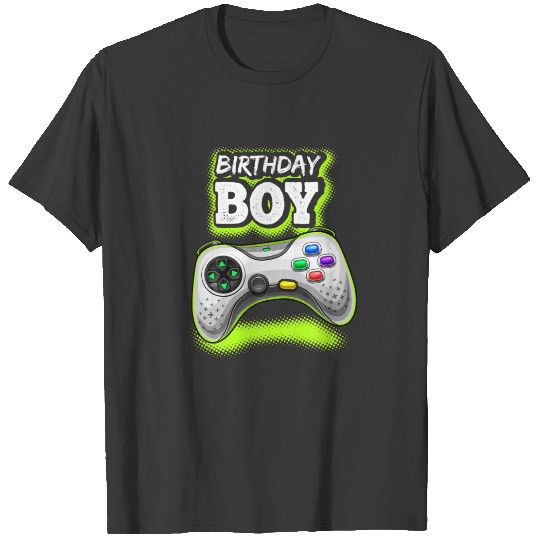 Birthday Boy Video Game Controller Birthday Gamer T-shirt