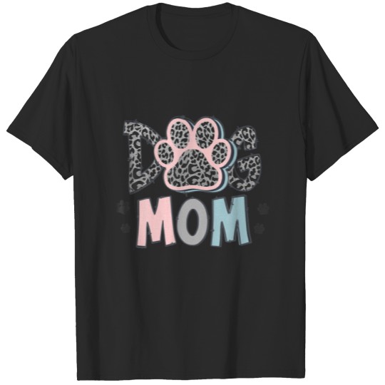 Discover Dog Mom Love Cute Leopard Mother's Day T-shirt