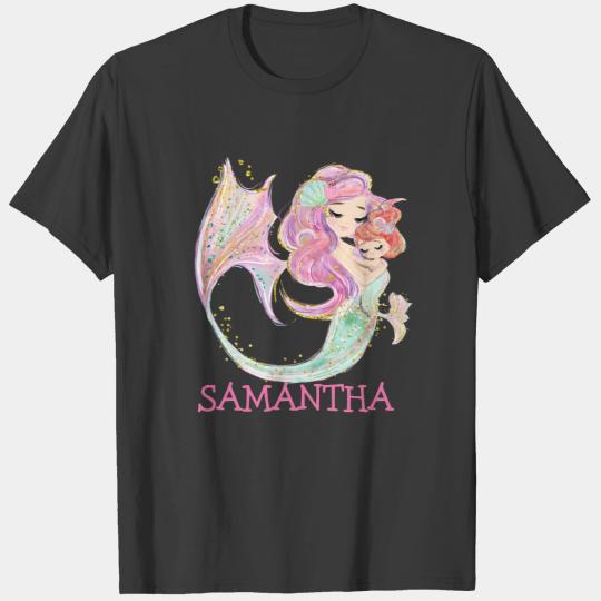 Mermaid Birthday Girl White UNDER THE SEA Toddler T-shirt