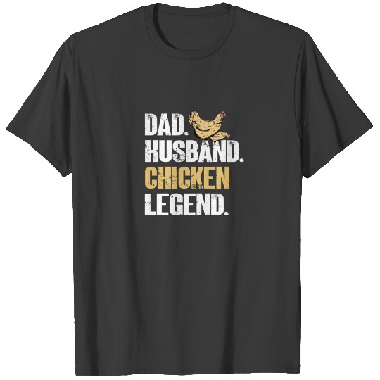 Discover Mens Dad Husband Chicken Legend - Farmer Rooster H T-shirt