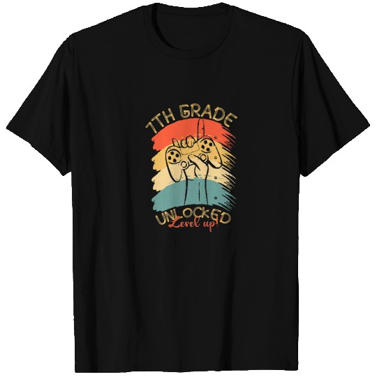7Th Grade Unlocked Level Up 100 Day Of School Stud T-shirt