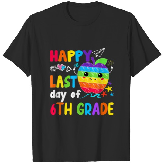 Discover Happy Last Day Of 6Th Grade Teacher Student Gradua T-shirt