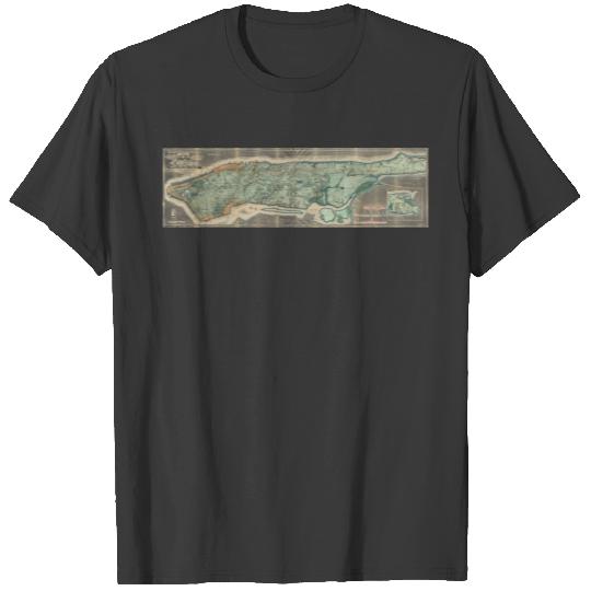 Sanitary and Topographical Map of New York City T-shirt