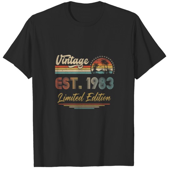 Discover 38 Year Old Vintage 1983 Limited Edition 38th Birt T-shirt