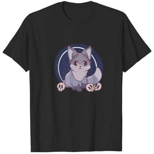 Hades Fox - Cute Kawaii Anime - Skull Aesthetic Ja T-shirt