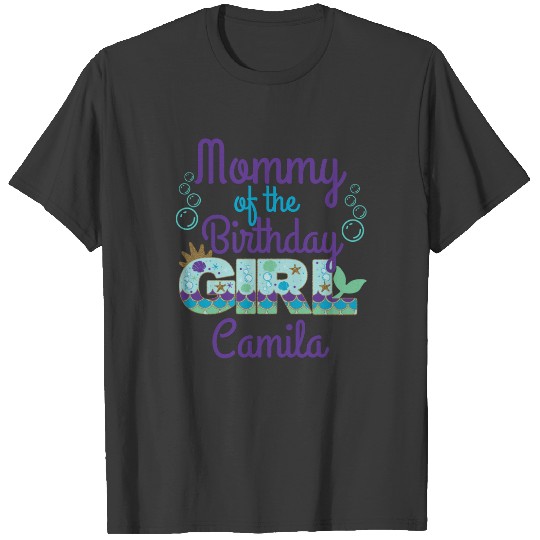Mommy of the Birthday Mermaid | Under the sea T-shirt