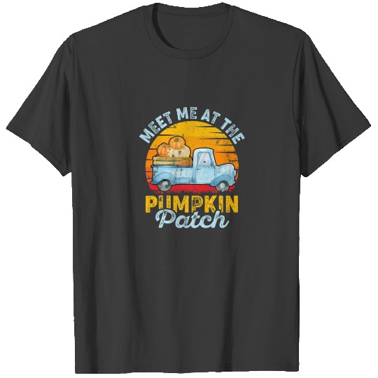 Meet Me At The Pumpkin Patch Vintage Retro Hallowe T-shirt