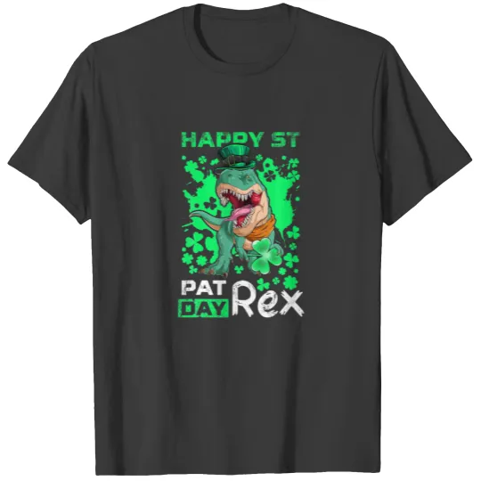 St Patricks Day Outfit Toddler Boys, Dinosaur Pat- T-shirt