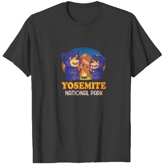 Yosemite National Park California Black Bear Vinta T-shirt