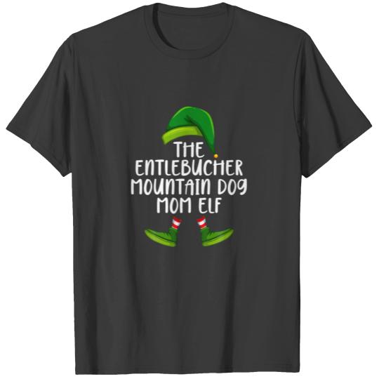 Entlebucher Mountain Dog Mom Elf Funny Christmas P T-shirt