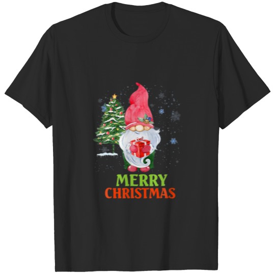 Merry Christmas Santa Claus Garden Gnome Christmas T-shirt